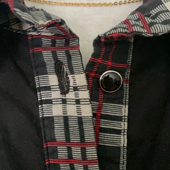 Eve Gravel Plaid Shirt, Size M - Picture 4 of 15